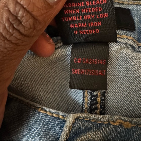 Earl jeans skinny ankle embroidered jeans light wash denim size 4 - Picture 8 of 12